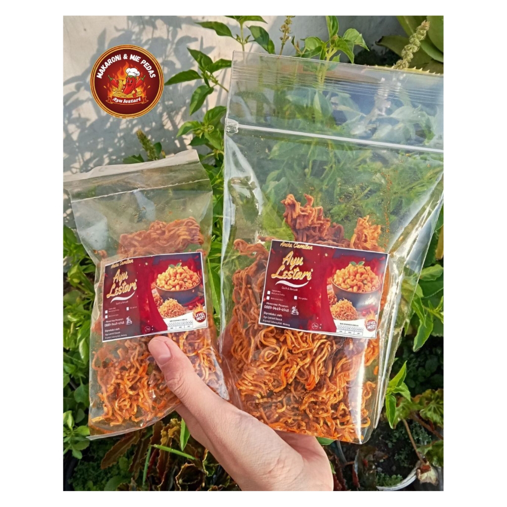 Mie kering pedas Daun Jeruk Renyah