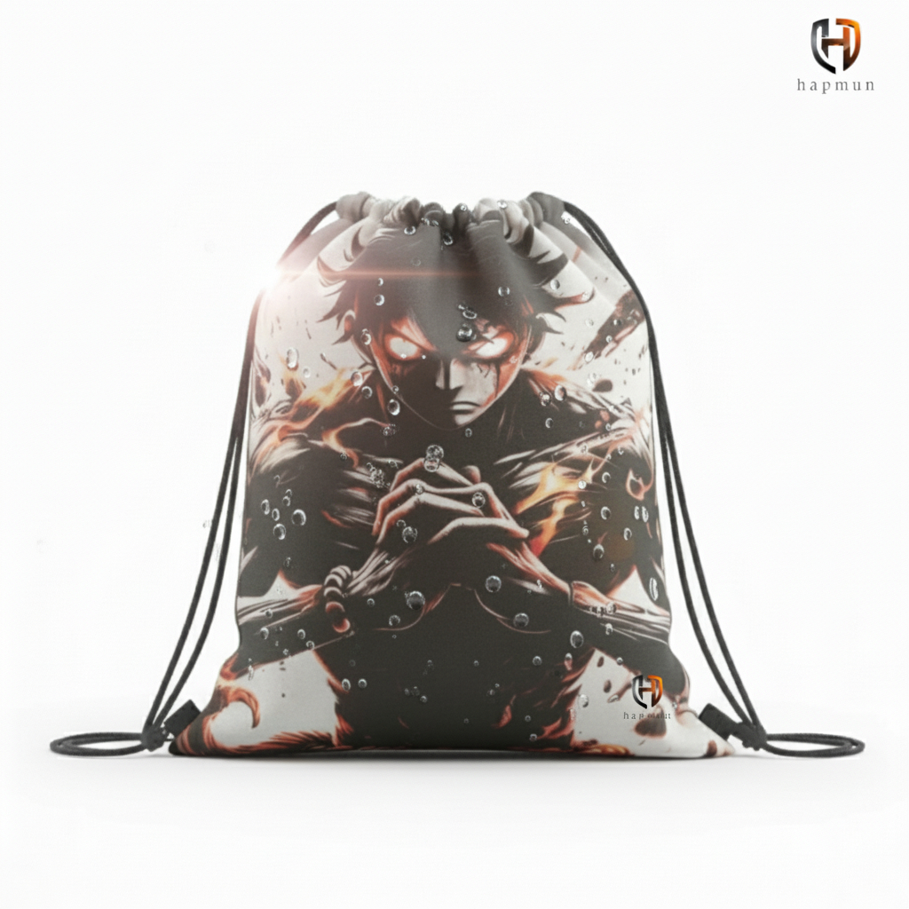 Tas Serut String Bag Gymsack Tas Sepatu Futsal/Bola Tas Anime Naruto