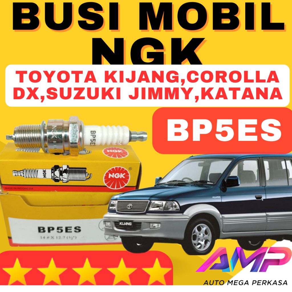 BUSI MOBIL NGK BP5ES TOYOTA KIJANG,COROLLA DX,SUZUKI JIMMY,KATANA