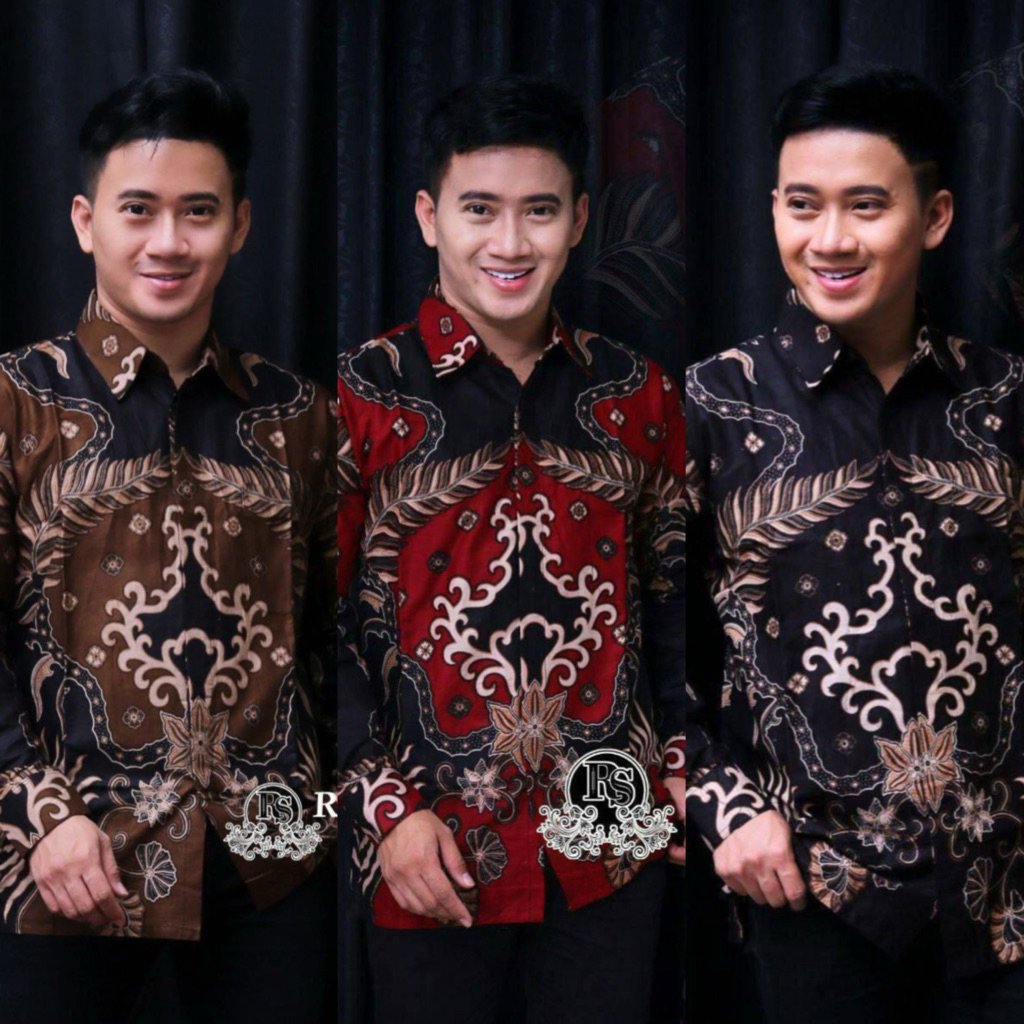 KEMEJA BATIK TERLARIS | KEMEJA BATIK LENGAN PANJANG MOTIF KENZO