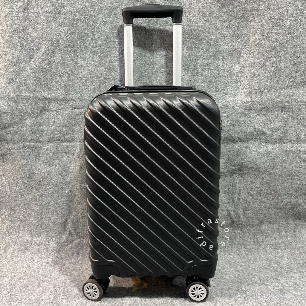 Koper Fiber Polo Villa Kabin size 18 inch Koper Anti Pecah Roda Berputar Kunci Kombinasi Angka