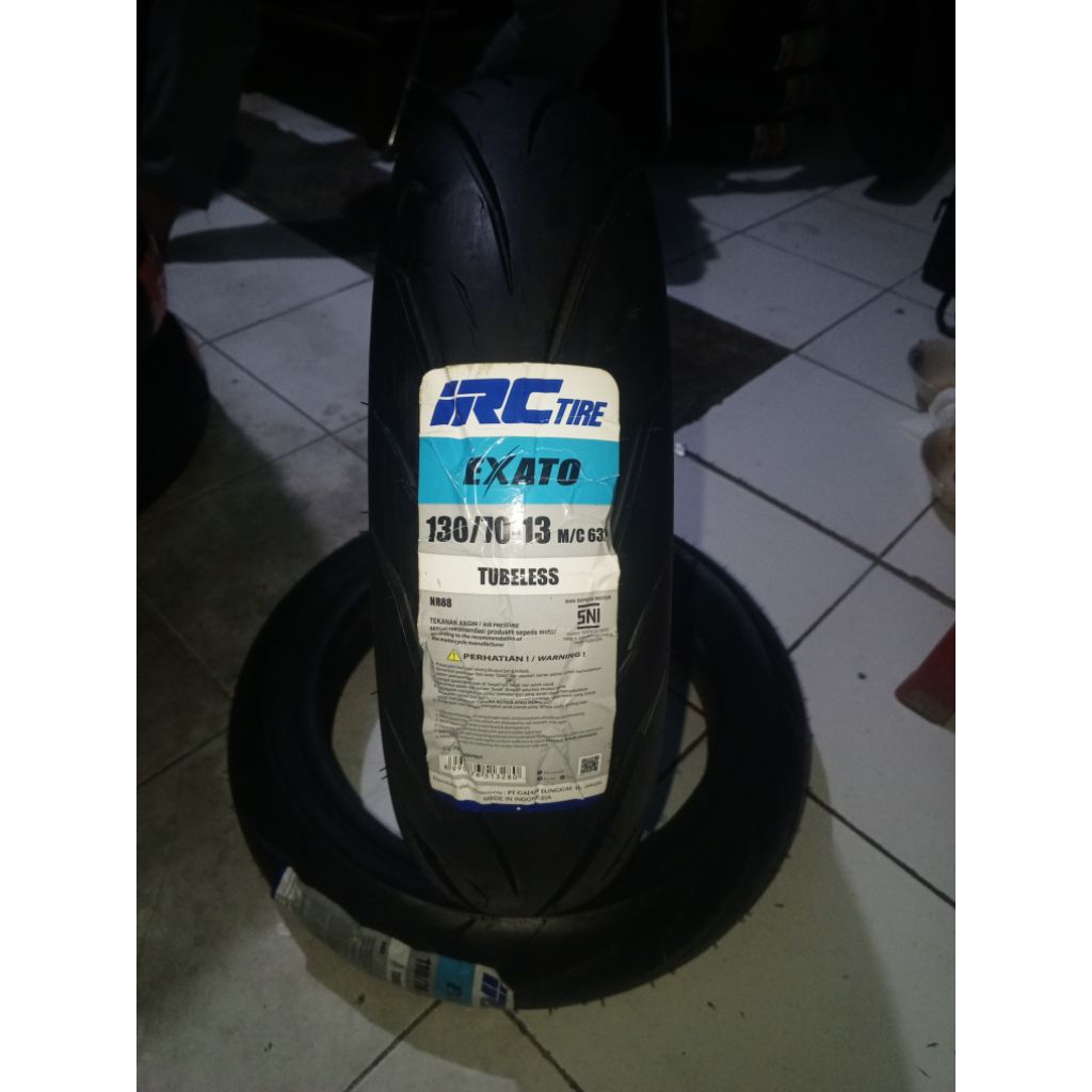 Ban Luar Tubeless Irc Exato 130/70-13 Ban Luar Motor Matic Nmax Pcx160 adv