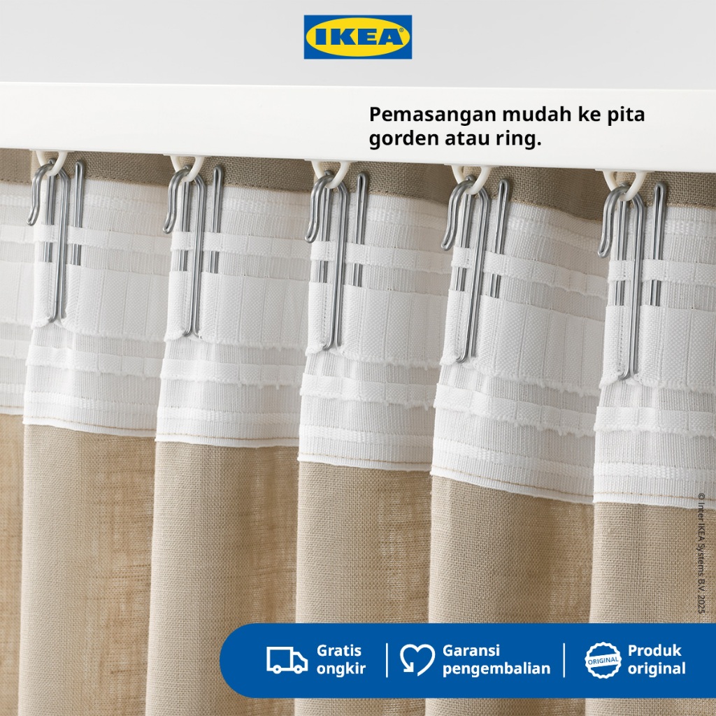 IKEA RIKTIG Pengait Gorden Isi 20pcs