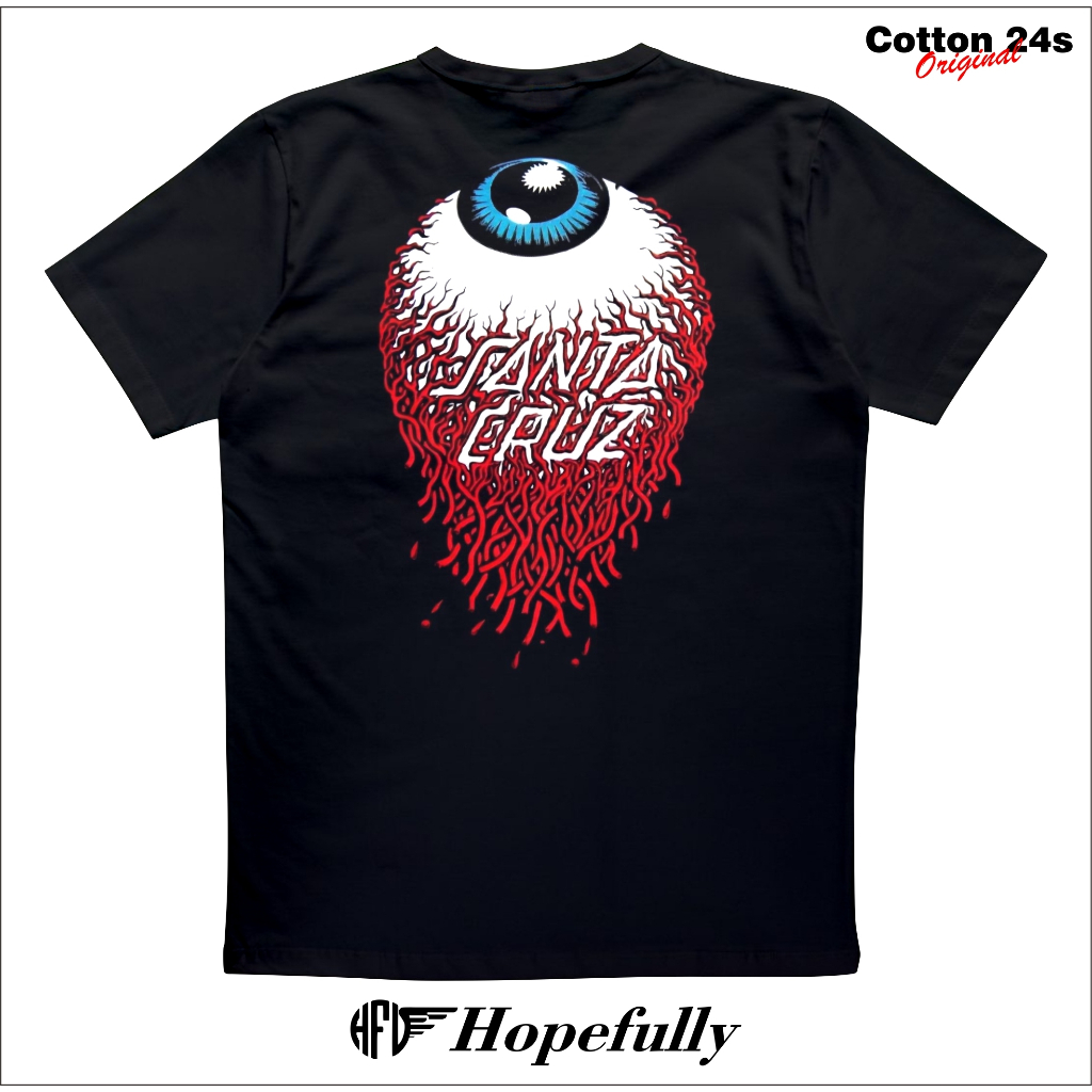 Kaos tshirt Santa Cruz Eye Logo Unisex 100% Original Cotton24s Premium quality