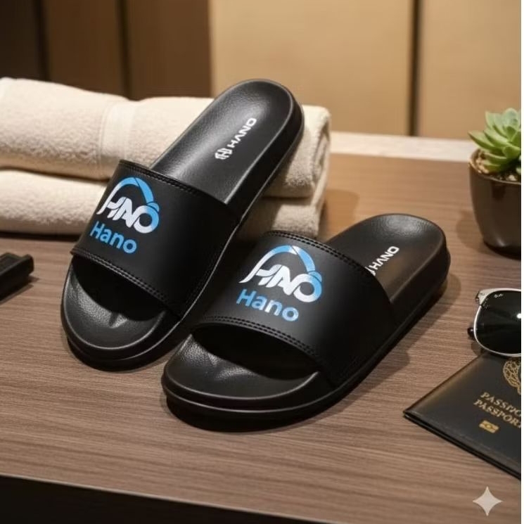 Sandal slop polo terbaru/sandal slide elegan/Sandal slip on grade ori pria/wanita