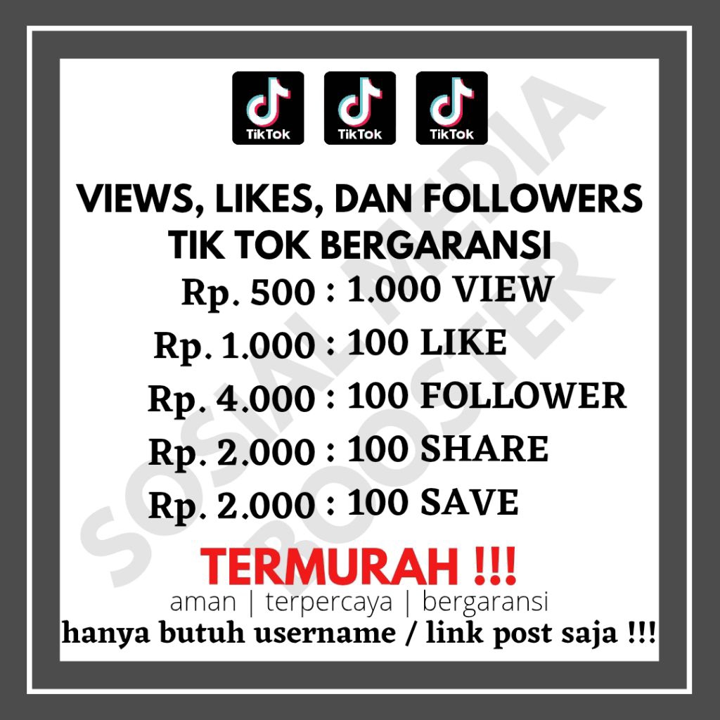 VIEW LIKE FOLLOWER TIKTOK