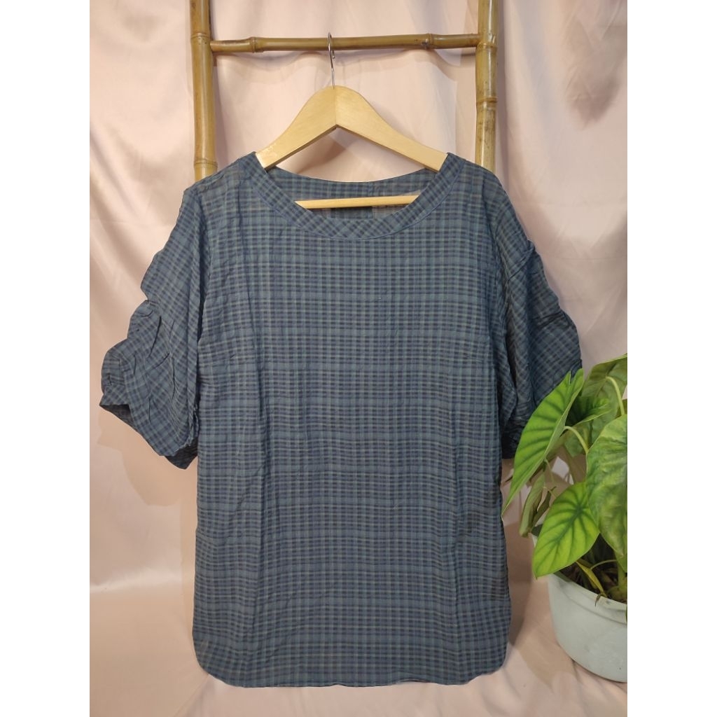 Blouse lengan pendek balon