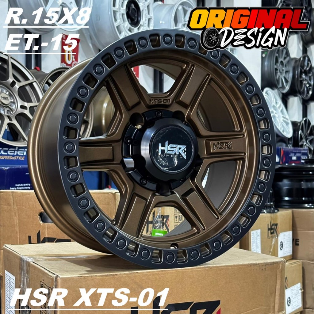 Pelek Offroad Ring 15 Untuk Mobil JINMY KATANA JEEP Pcd 5X139,7 HSR XTS01 R15