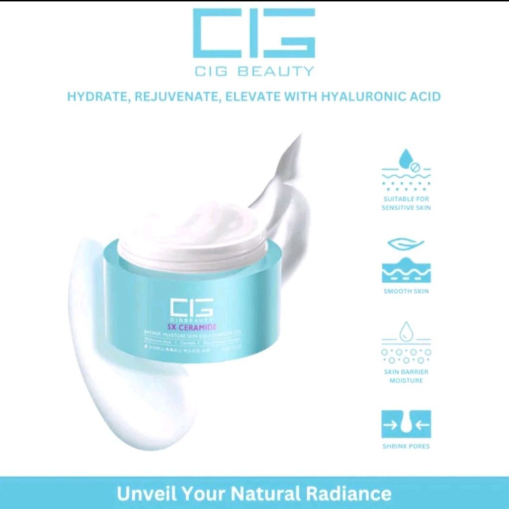 CIG Beauty 5X Ceramide Barrier Moisture Skin Rejuvenation Gel- 5X Pro-Xylane Ceramide 3IN1 Skin