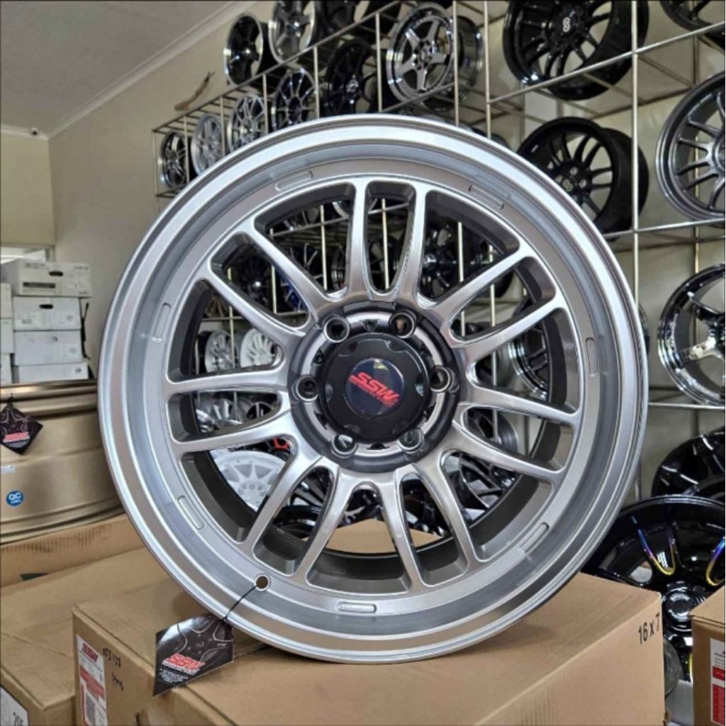 velg sc59 ssw original Thailand ring 18 lebar 9 velg mobil ring 18 pajero Hilux velg racing r18 velg