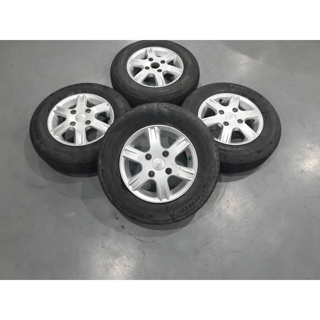JUAL VELG STD XENIA R13X5 4X114,3 ET SILVER PAS BUAT MOBIL COLT FUTURA AVANZA LIVINA CARRY