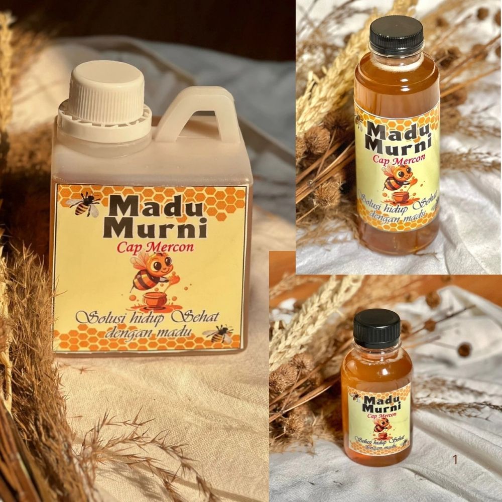 Madu Asli Ki Mercon Ukuran BESAR 500 ml Untuk Pengobatan