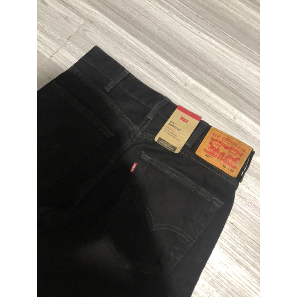 LVS LOT. 507 BOOTCUT FIT BLACK JEANS