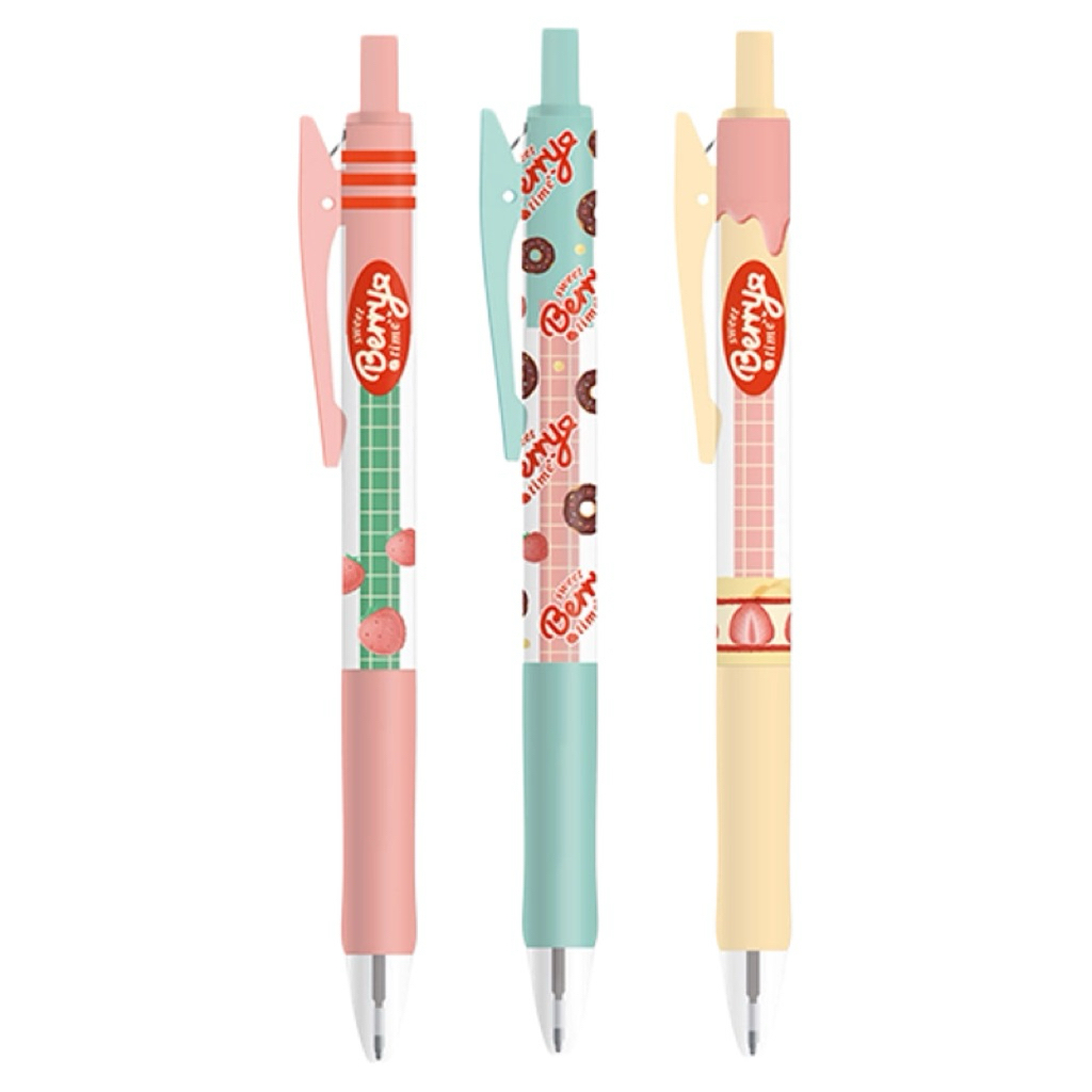 Pen Lucu Korea Motif Donat Warna Mint/ Tosca