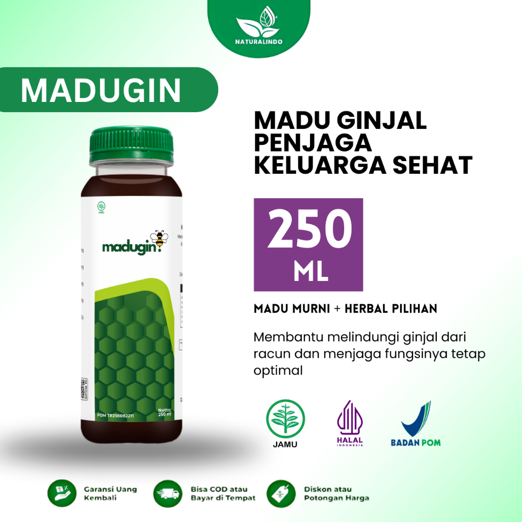 Madugin Herbal Batu Ginjal – Madu Alami untuk Menghancurkan Batu Ginjal & Menjaga Kesehatan Ginjal