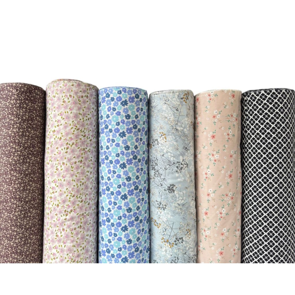 kain bahan katun rayon motiv printing