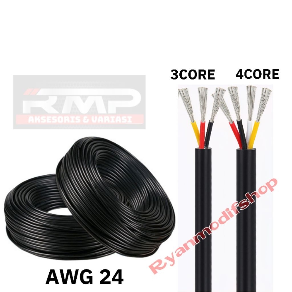 kabel isi 3 dan isi 4 awg 24 permeter