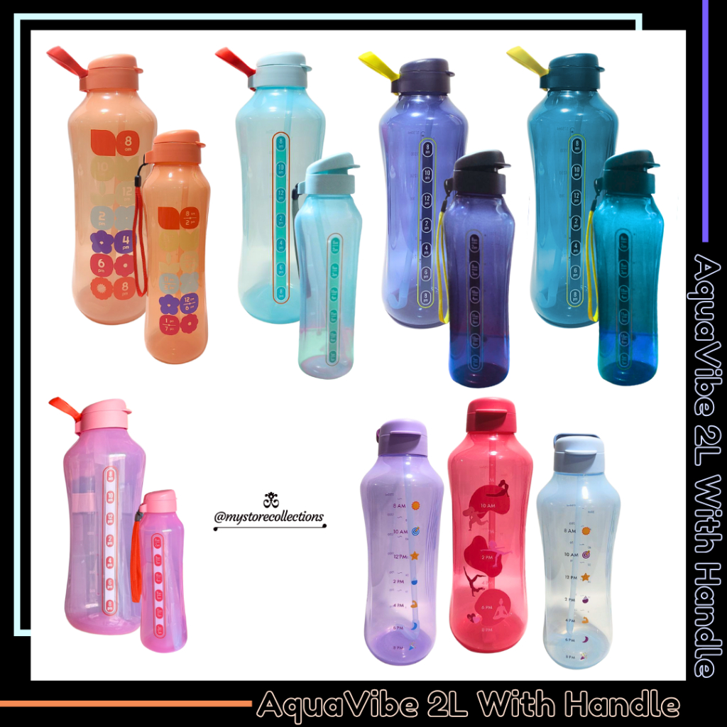 Aqua Vibe with Handle • Eco Bottle * Indo - Import ( Botol Minum ) Tupwr