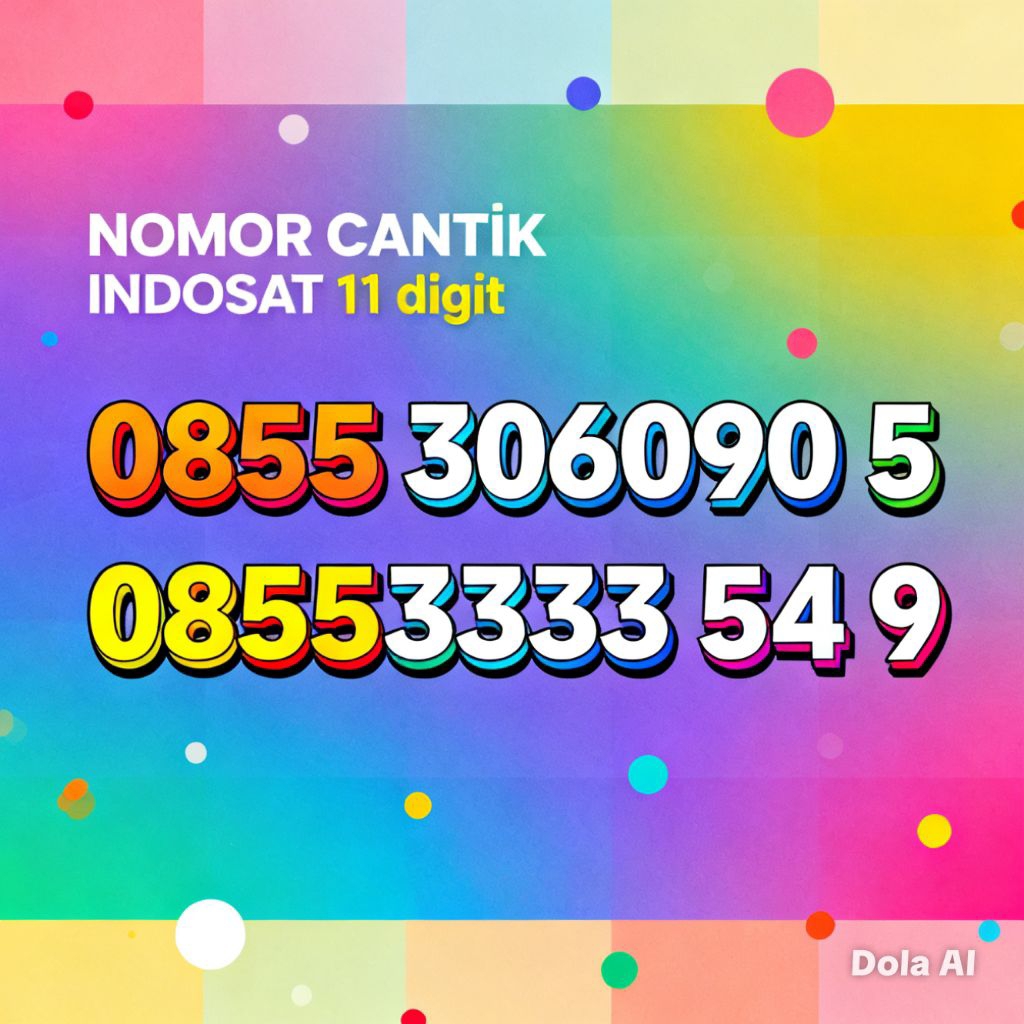 perdana cantik IM3 11 digit laris manis