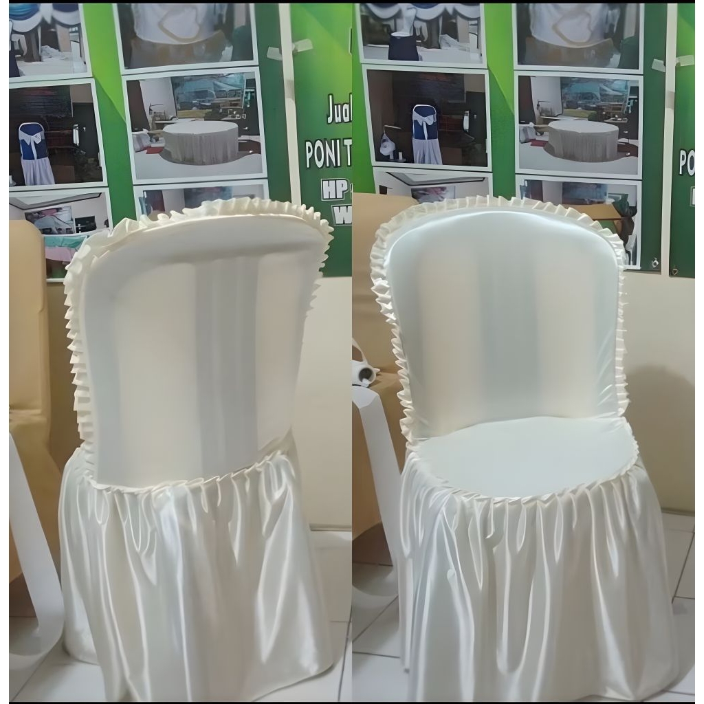 Sarung kursi napoly 101,102,100 renda kain filamin