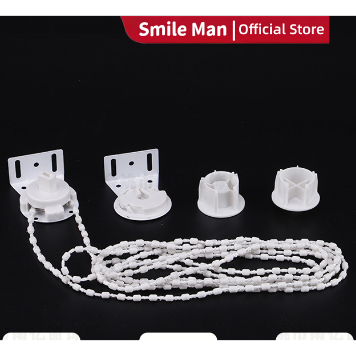 1 Set Rroller Blind Head Blind Roller Jendela Bead Chain +Bracket Roller Blind Roller Blind Chain Un