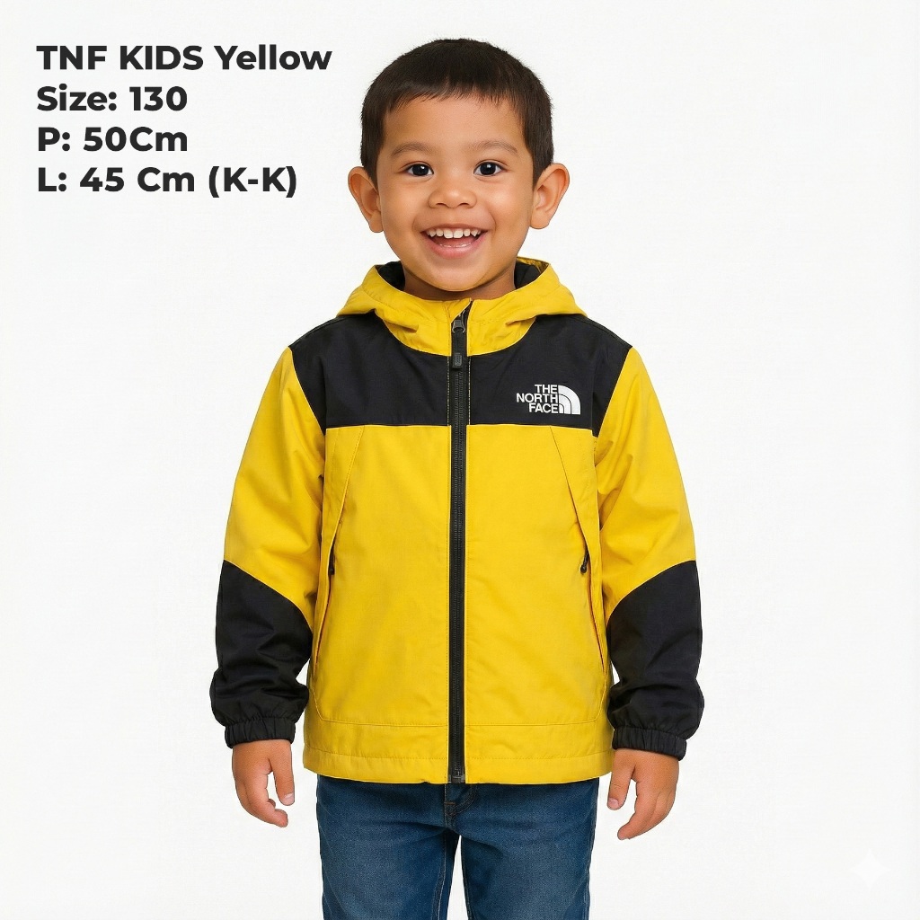 Jaket Gunung Anak Uniqlo TNF KIDS UV Protection Pocketable Parka size 110 | 120 | 130 | 140