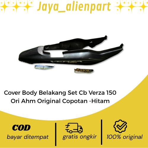 Cover Body Belakang Set Cb Verza 150 Ori Ahm Original Copotan -Hitam