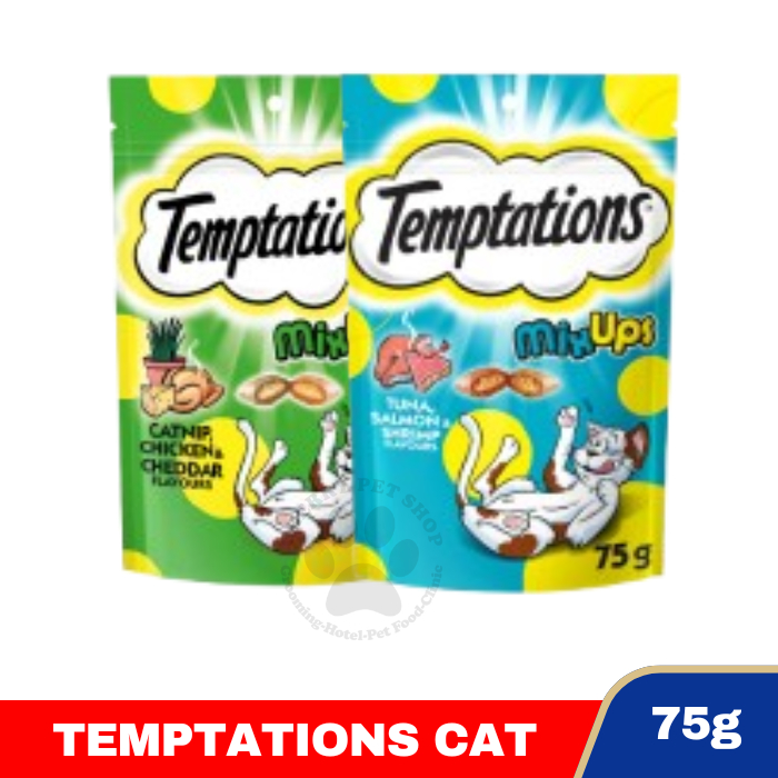 TEMPTATIONS Snack Kucing Mix Ups Snack Kucing Kering Termurah - 75GR