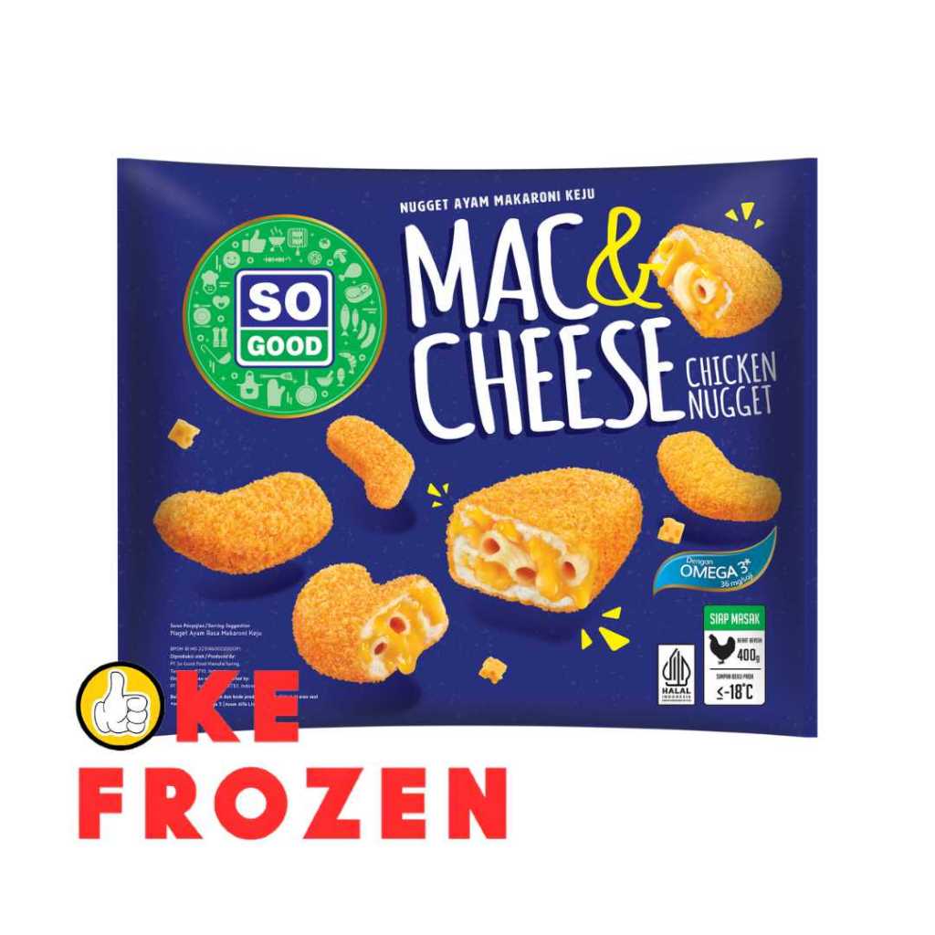 SO GOOD CHICKEN NUGGET MAC & CHEESE 400GR / NUGGET MAKRONI KEJU