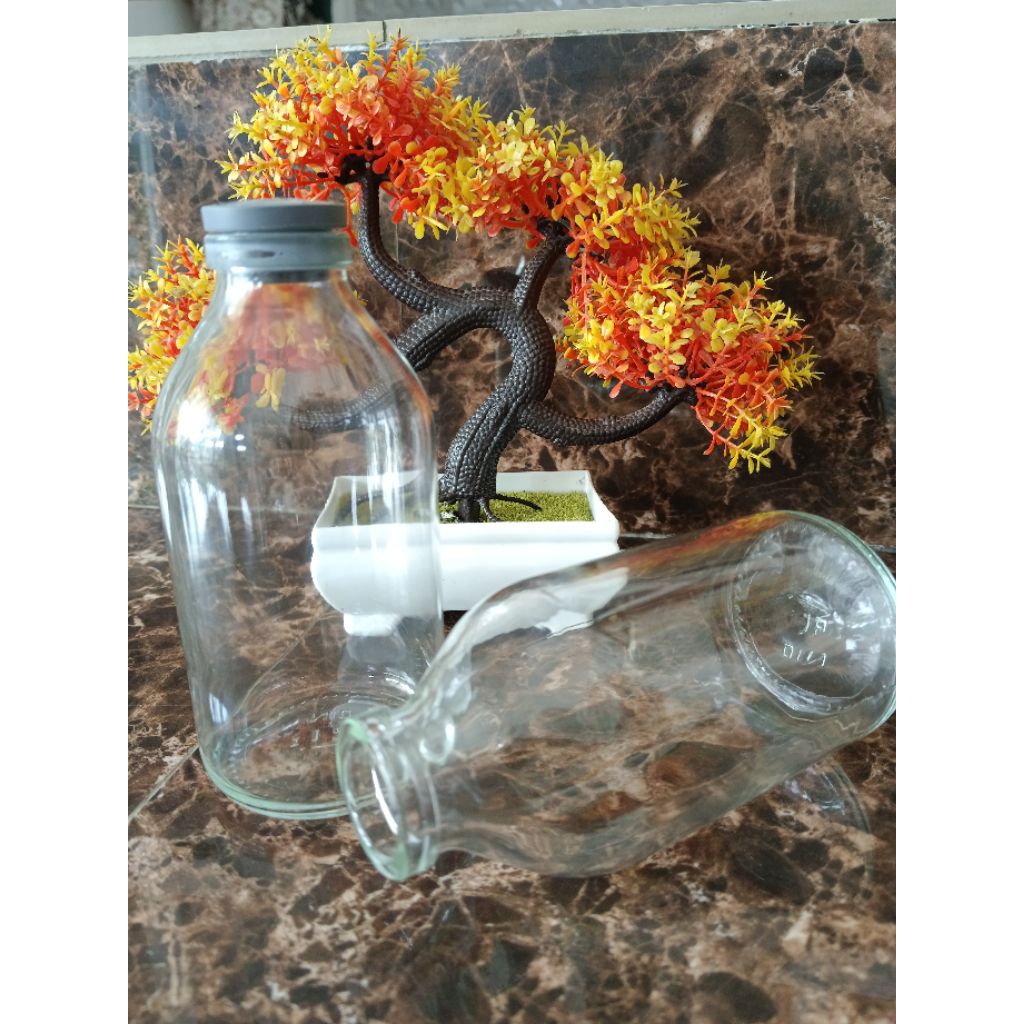 Botol kaca 250ml/Botol vial 250ml/Botol kaca ASI / Botol kopi / Botol minuman / aksesoris