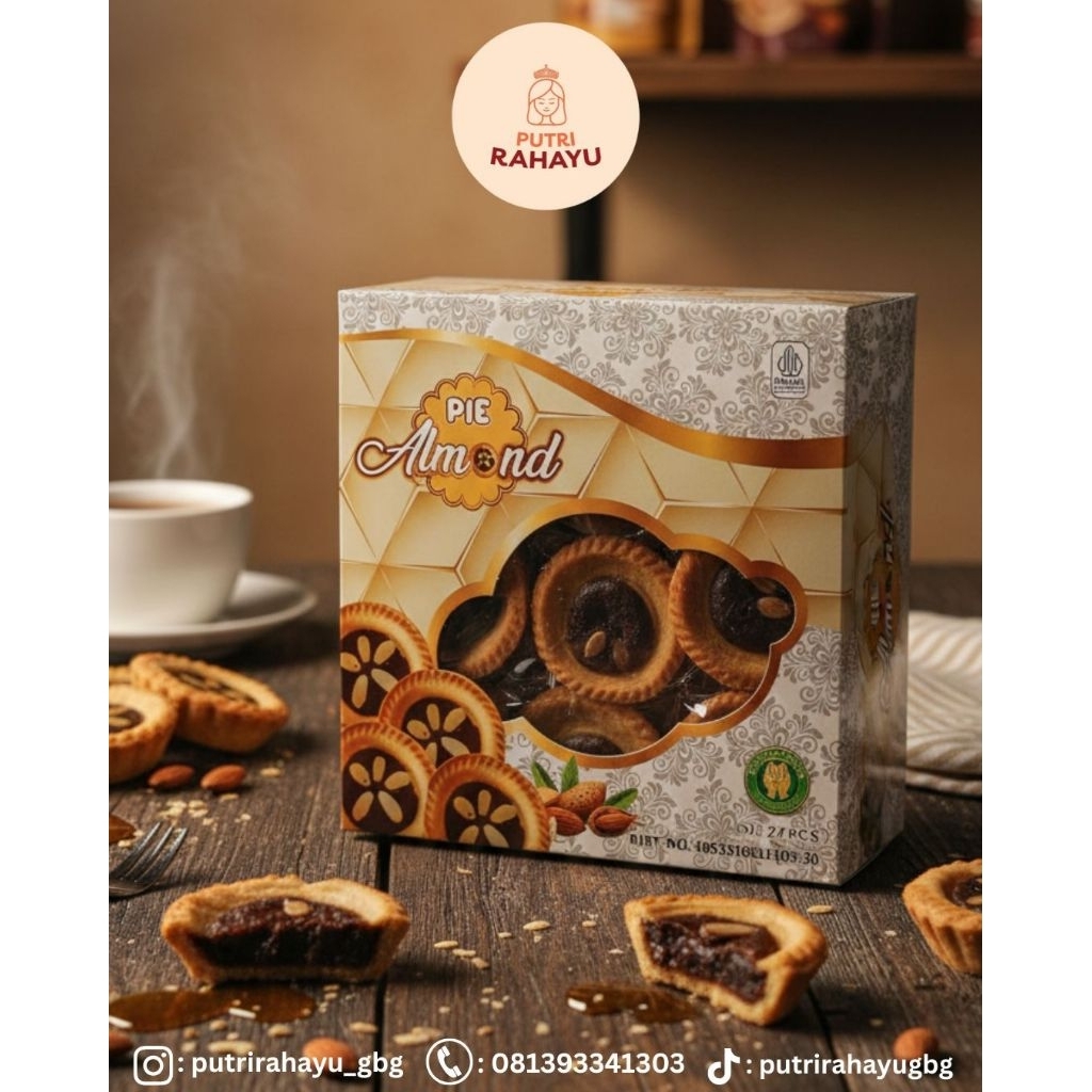 GH | PIE KERING | VARIAN COKLAT ALMOND | ISI 27 BIJI