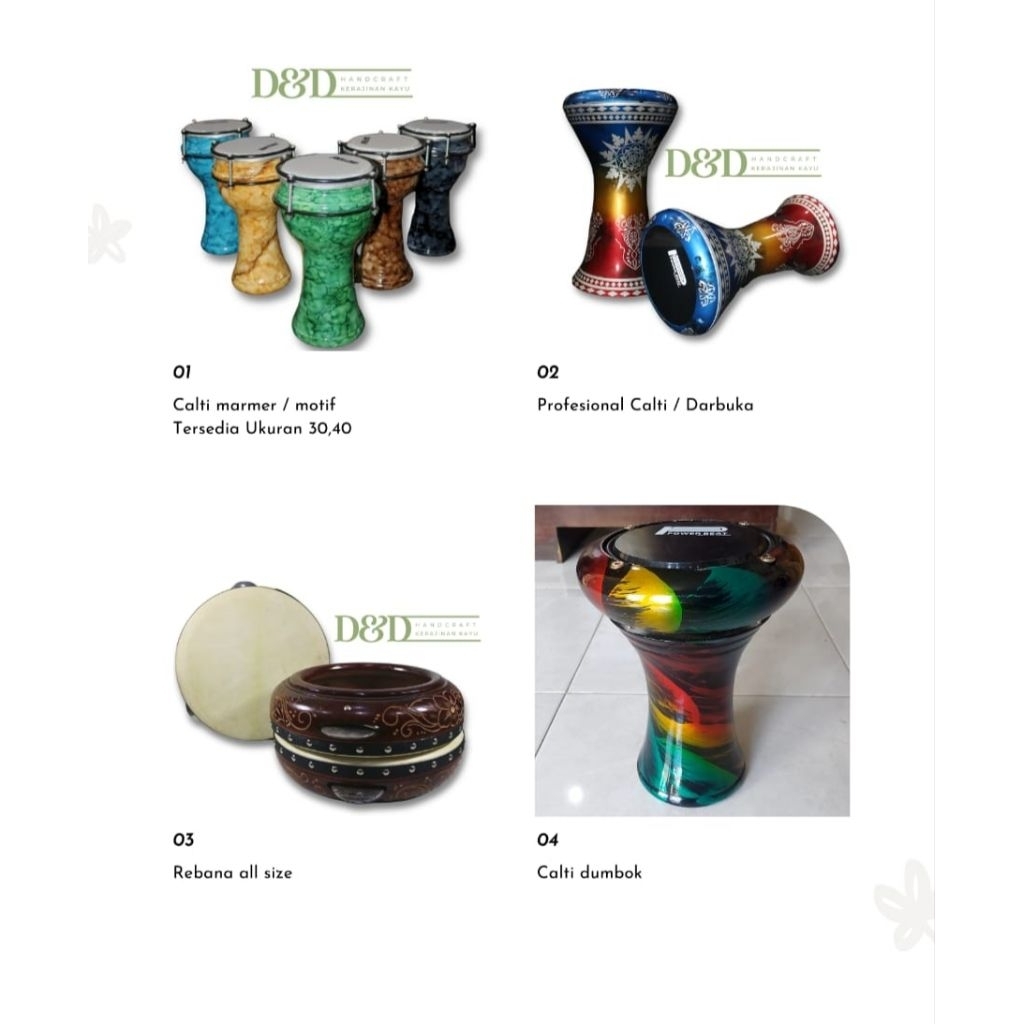 DARBUKA MINI/CALTI/DARBUKA MAINAN ANAK COCOK BUAT ANAK