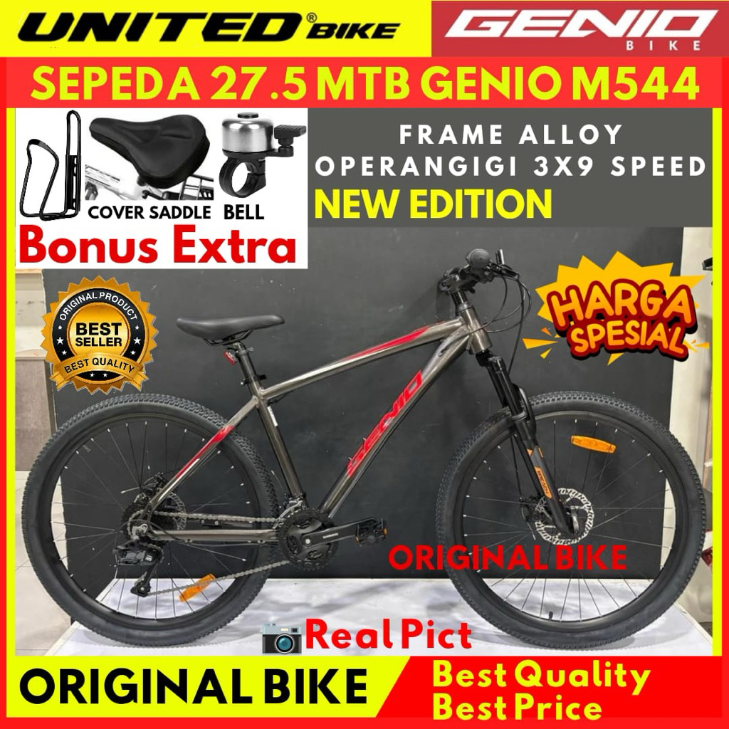 Sepeda Gunung MTB 27.5 Genio M544 M703 Frame Alloy By Unitedbike Terbaru