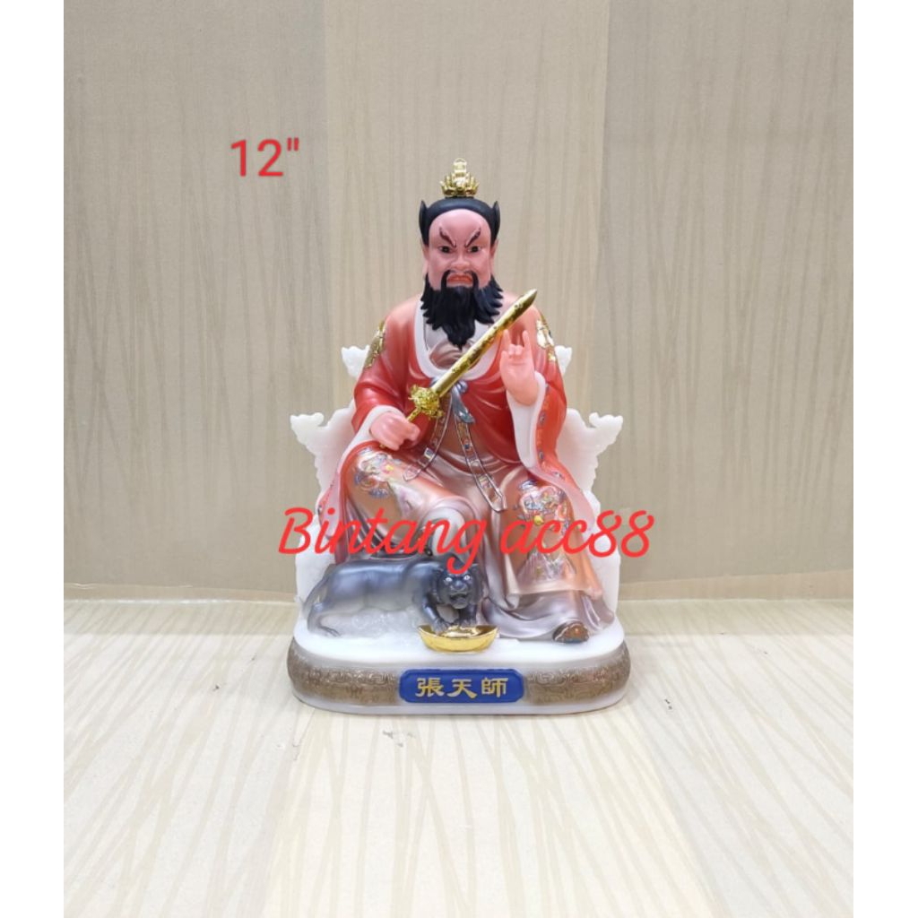 patung dewa zhang tien se / tiu tien se - mamer - 12inch