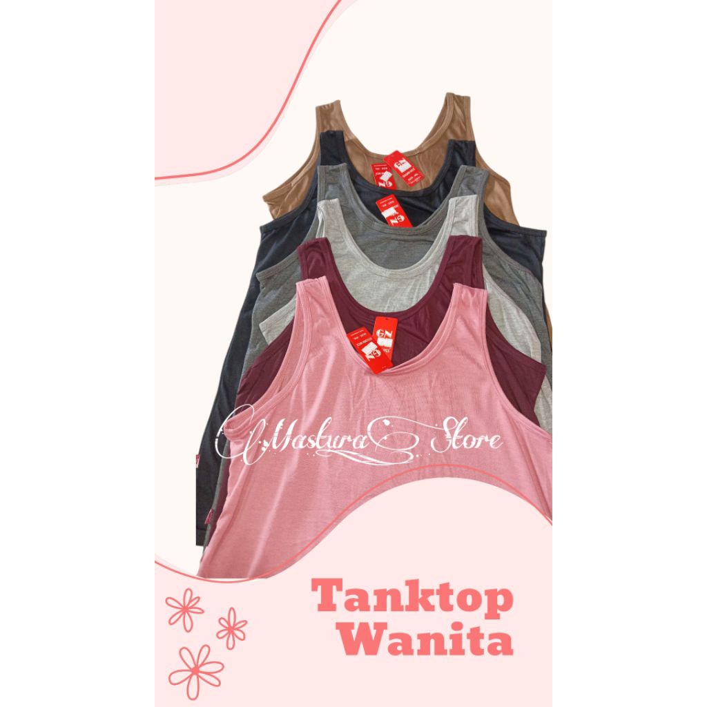 Tanktop Wanita Tali Besar Ukuran Jumbo