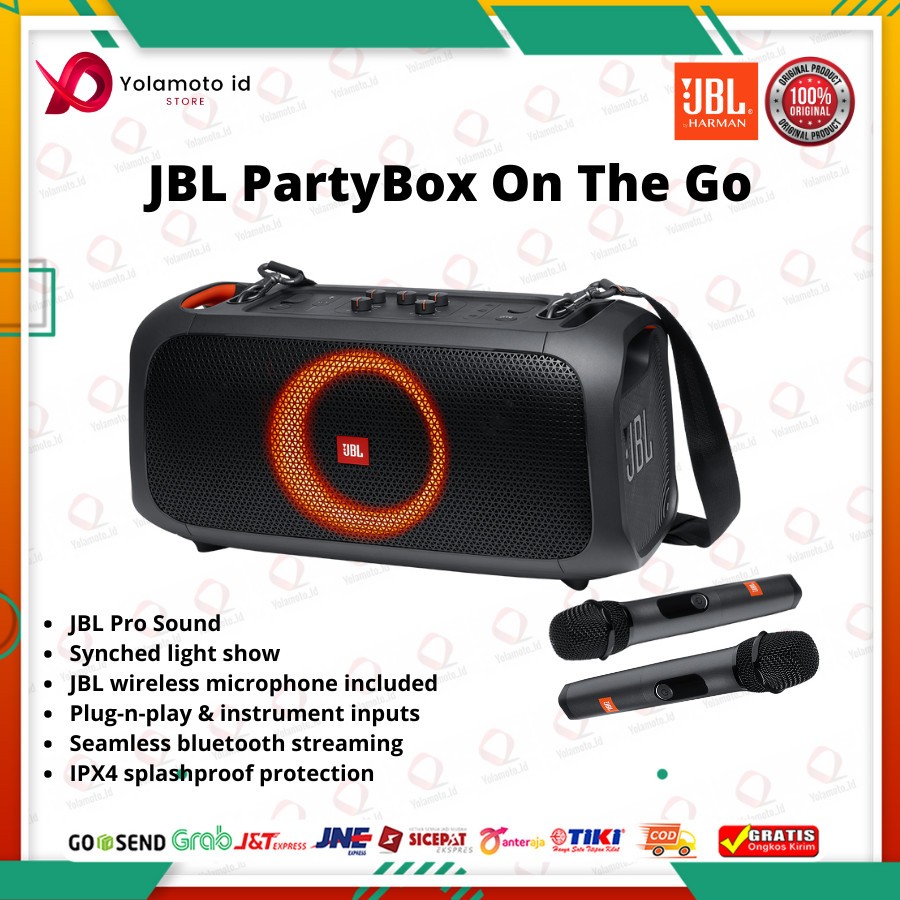 JBL Partybox On The Go Portable Speaker Karoke