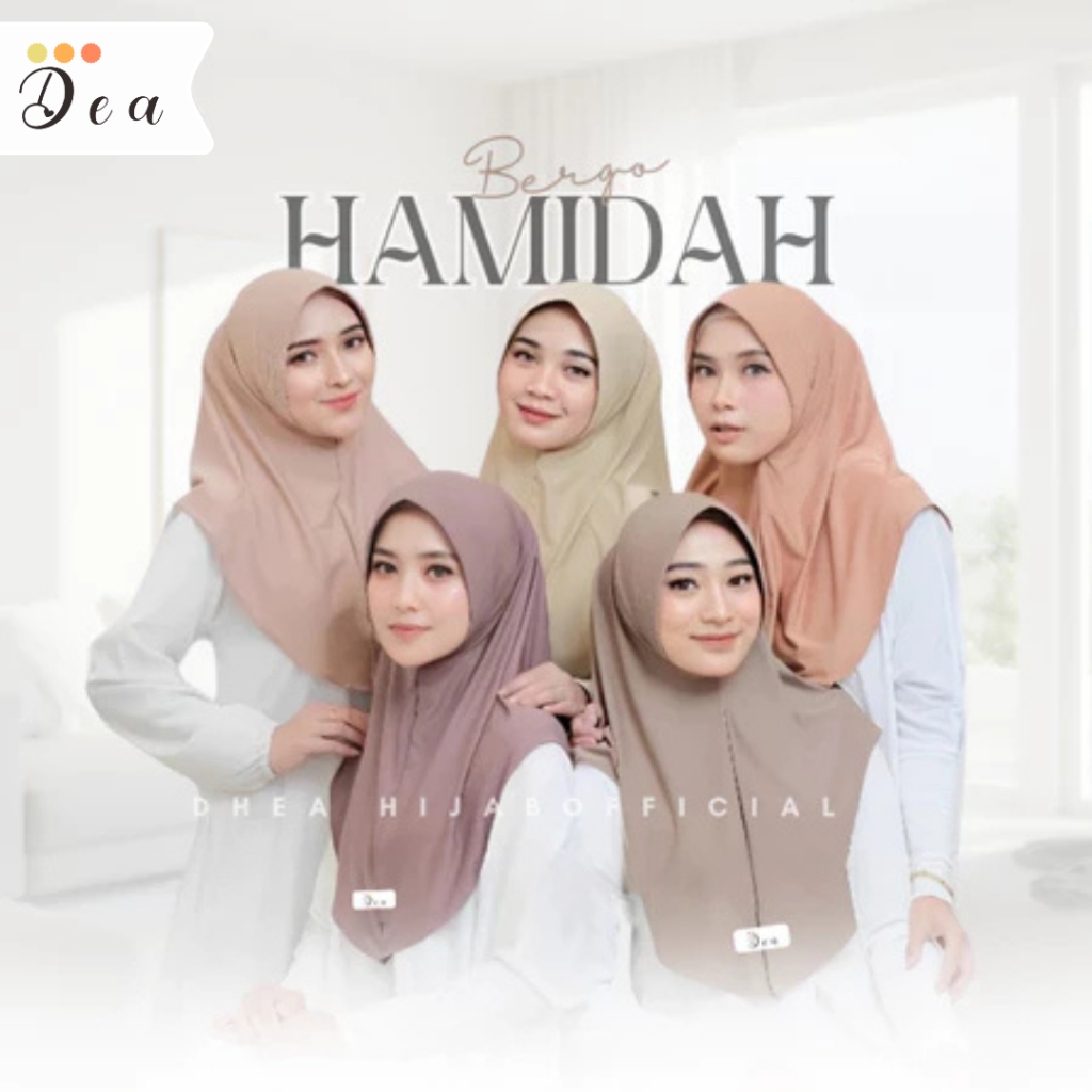 Bergo Hamidah Size M Hijab Menutup Dada // Bergo Instan Hamidah Jersey Korea // Bergo InstanKekinian
