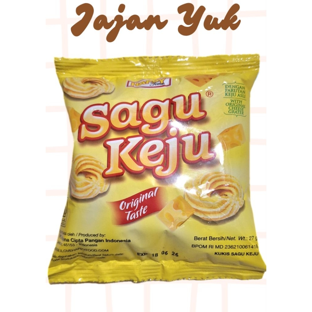 Sagu keju happy time 1 renceng 10pcs