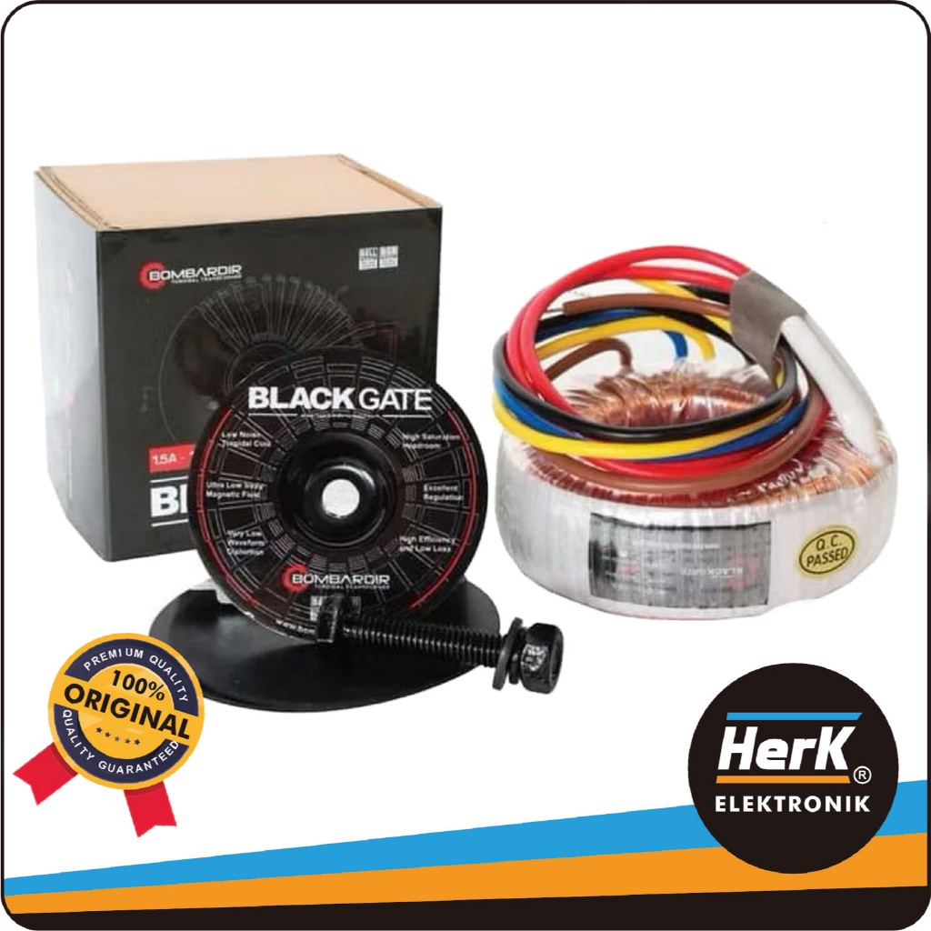 Trafo Toroid 1.5A 18V (Non CT) – Bombardir BlackGate | 100% Tembaga Murni Travo Toroidal Trafo Donut