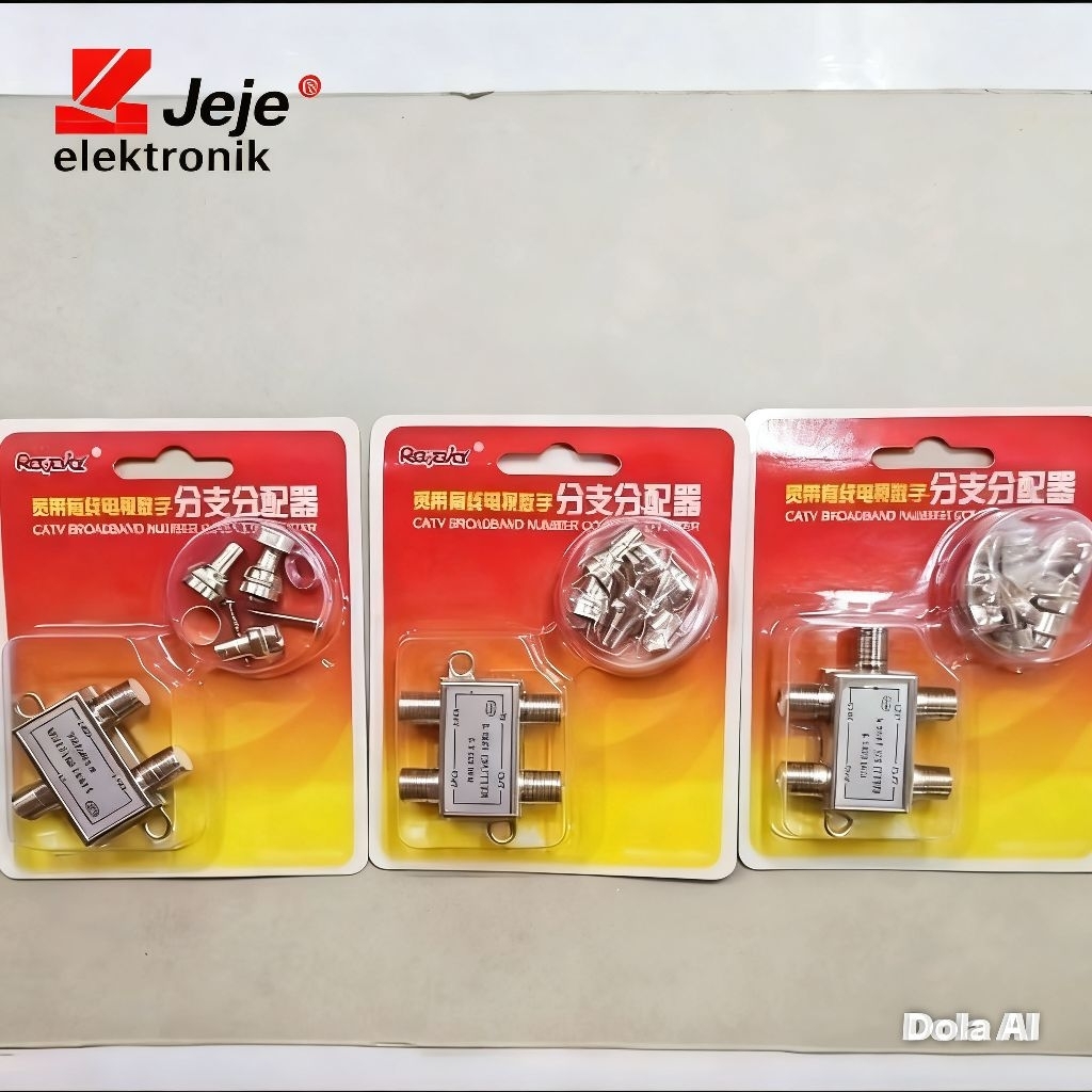 SPLITTER ANTENA TV BESI 2 ATAU 3 ATAU 4 WAy RAPID PEMBAGI ANTENA SPLITTER ANTENA CABANG