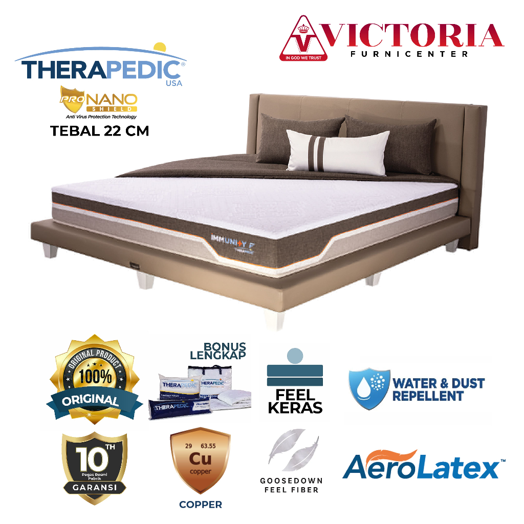 Therapedic Immunity F Kasur Saja 180 x 200 180x200 Matras Only Bed Saja
