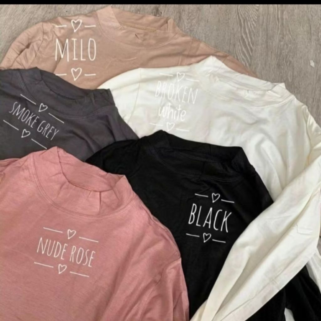 MANSET BAJU KAOS LENGAN PANJANG BAHAN ADEM (ORIGINAL)