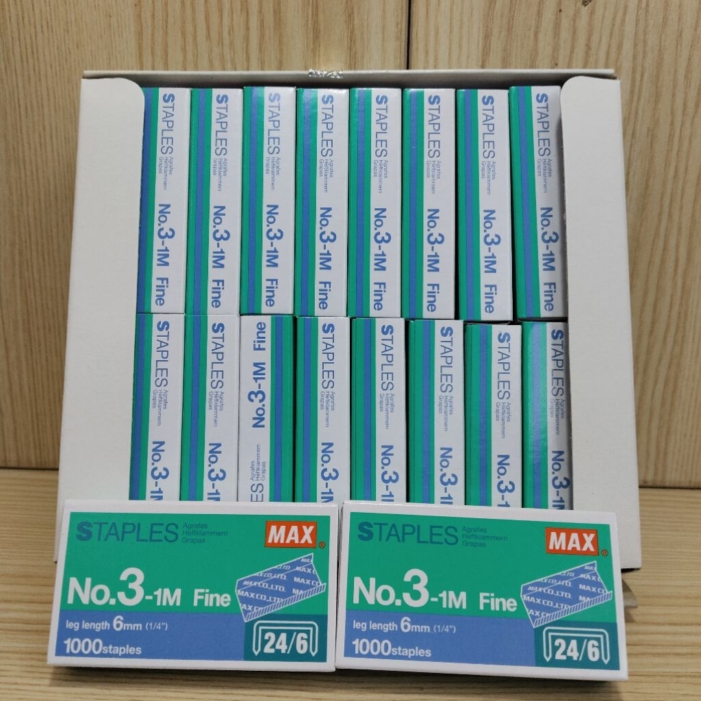 (1 PACK) MAX Staples / Isi Staples No.3-1M isi 20 box