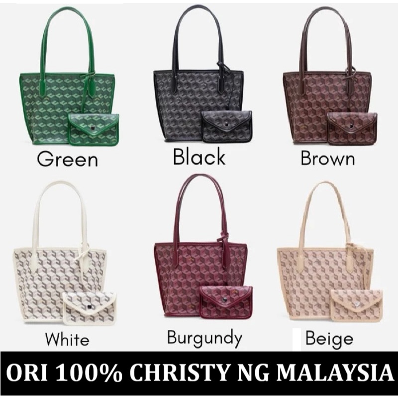 Christy Ng tote Bag Tas Russo Mini Medium Large Monogram Jastip Original import Malaysia ori 100% br