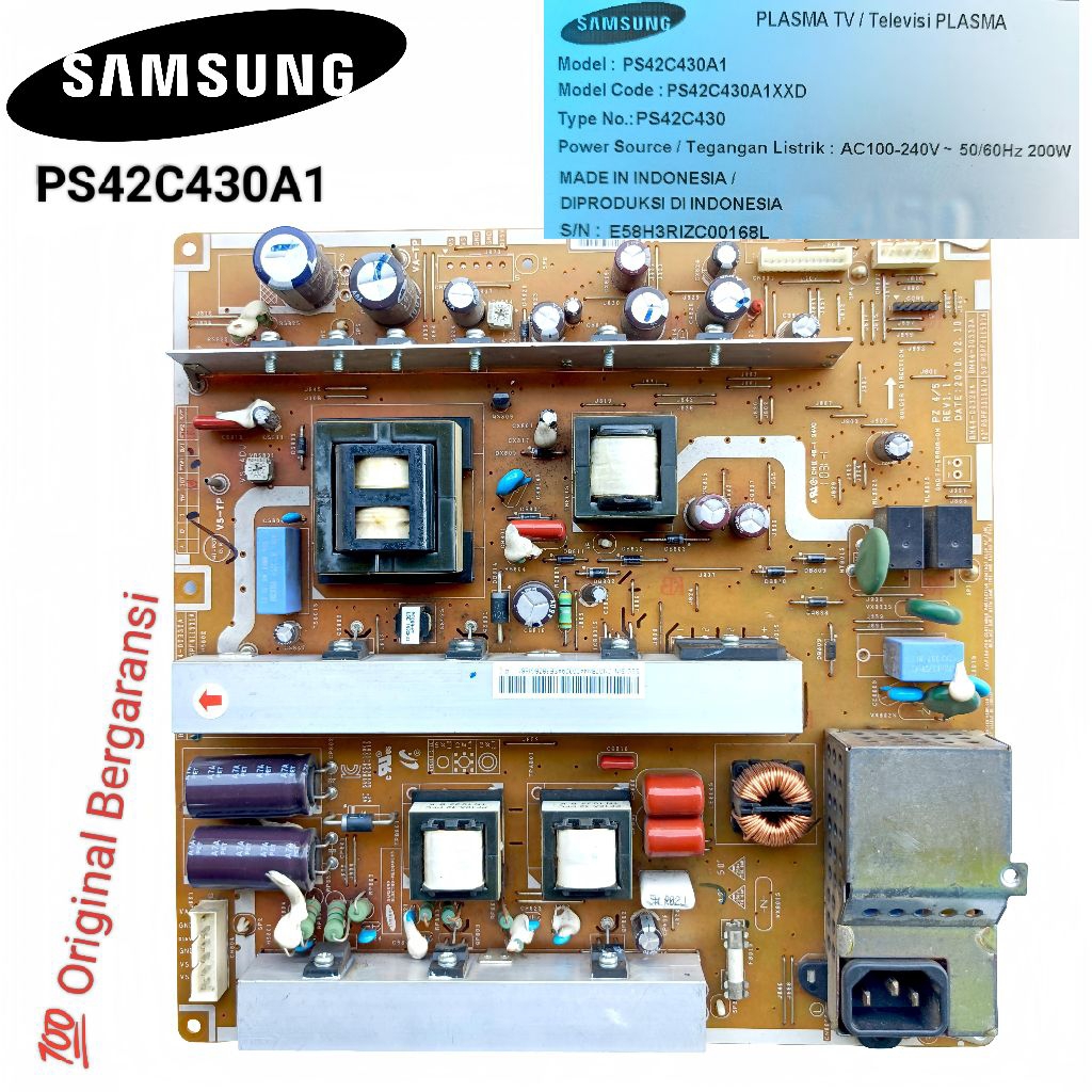 PSU Samsung PS42C430A1 PLASMA TV 42" PS 42C430A 42C430 42 inch Board POWER SUPLAI Original Samsung P