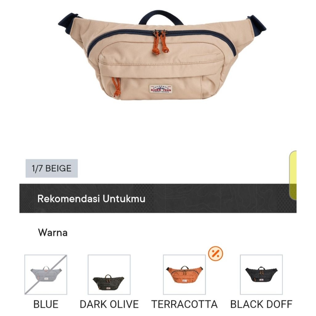 Tas Waistbag Eiger SENDER WAISTBAG