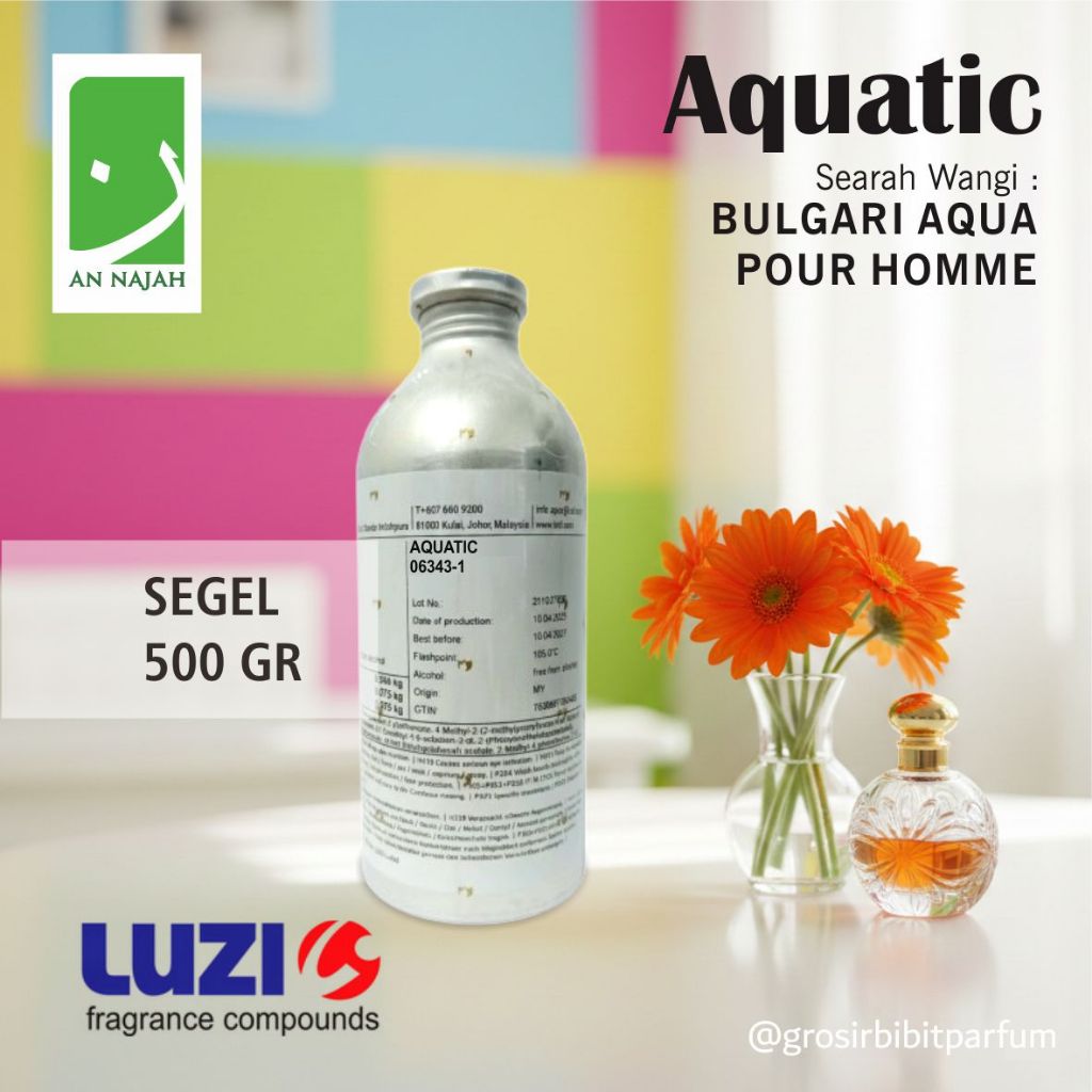 AQUATIC | Searah Wangi Bulgari Aqua | Luzi | 500gr Segel