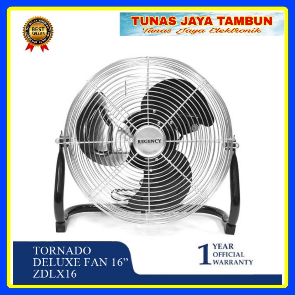 TORNADO FAN REGENCY 16 DELUXE / KIPAS ANGIN REGENCY 16 INCH 16ZDLX / REGENCY 16 ZDLX KIPAS TORNADO