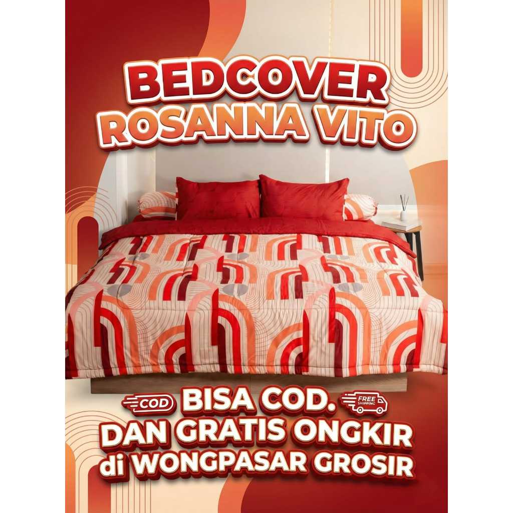 BEDCOVER ROSANNA VITO 180 X 200 (Sprei Rumbai)