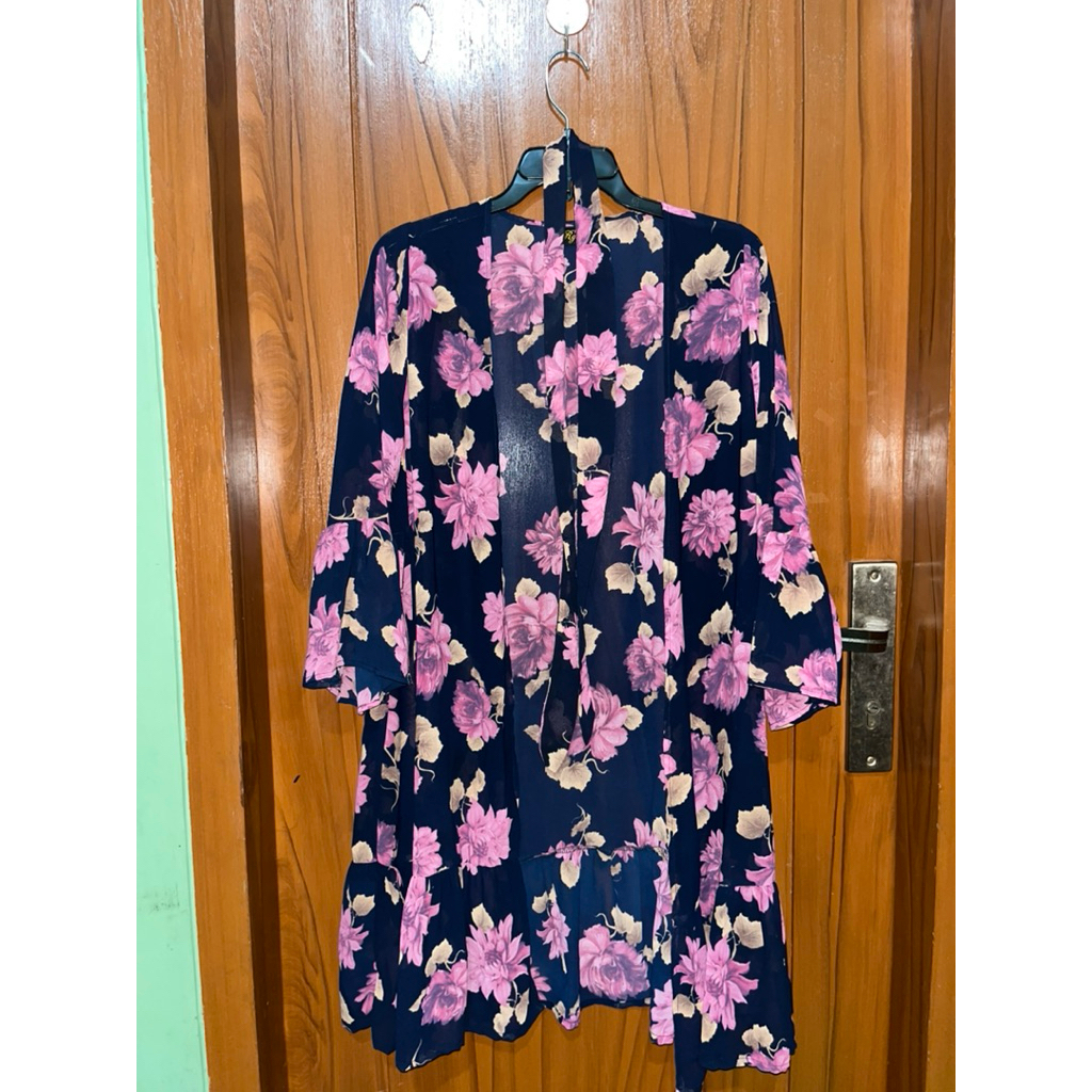 (PRELOVED) OUTER VINTAGE BUNGA (baca deskripsi)